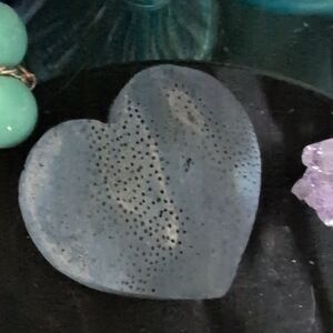Vintage blue Coral Heart (Super Rare Real Coral)